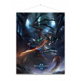 STARCRAFT KERRIGAN AND NOVA WALLSCROLL