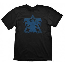 STARCRAFT 2 TERRAN LOGO BLUE VINTAGE TSHIRT XL